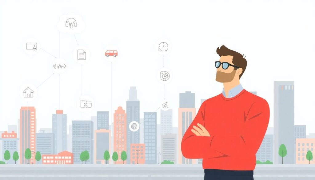 Город будущего: как технологии меняют транспорт, безопасность и повседневную жизнь мегаполисов - иллюстрация